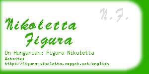 nikoletta figura business card